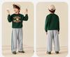 [Adjustable] Mini Bala Boys' and Girls' Pants 2025 Autumn New Product College Style Wide Leg Pants Pants