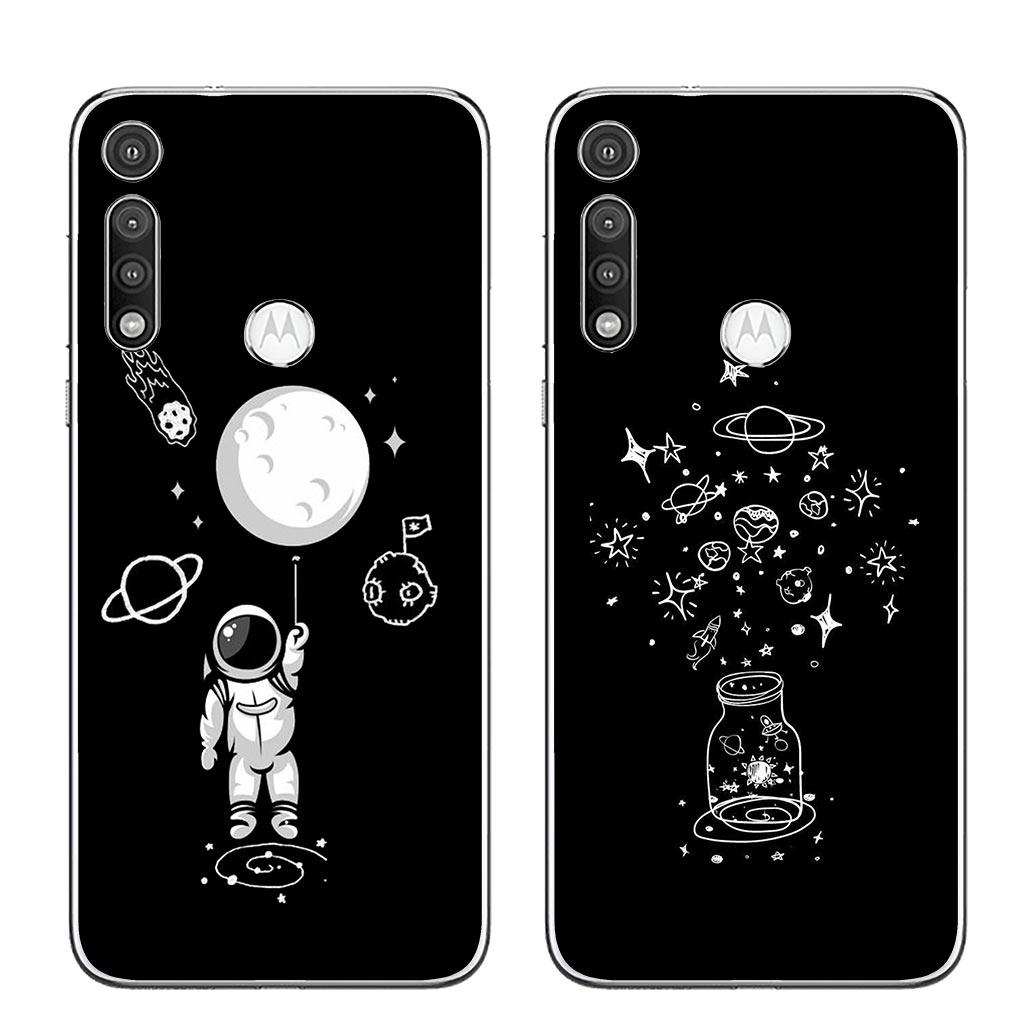 Moon Astronaut Stars Sky Universe Galaxy for Motorola Moto Edge 40 Pro 30 neo 20 Fusion Ultra G200 E22 E40 E30 E22I Phone Case