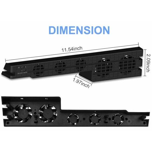 Linkhood chladicí ventilátor pro ps4 pro usb externí chladič 5 ventilátorů turbo s regulací teploty chladicí ventilátor pro herní konzoli Sony playstation pro