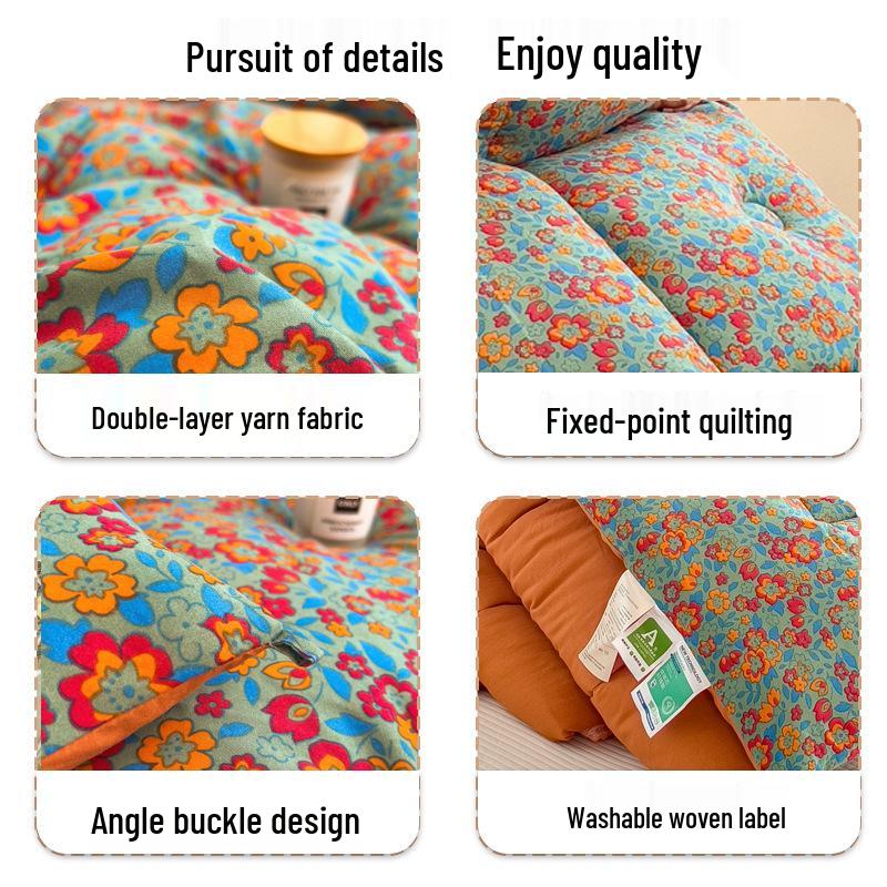 10A Antibacterial Thickened Double-Layer Gauze Quilt - Warm for Winter, Spring, and Autumn