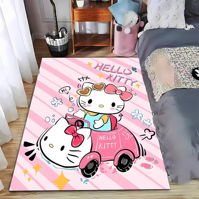 

Cute Hello Kitty Cartoon Rug 70x140 cm Suitable for use as an anti-slip game mat for living room and bedroom sofas 40x60cm( 15x23in )
