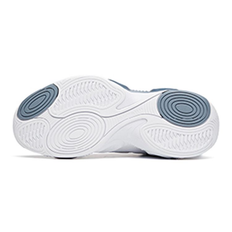 Anta Shock Absorbing Durable Mid-Top Basketball Shoes Kids Sneakers White Gray A312131101-3
