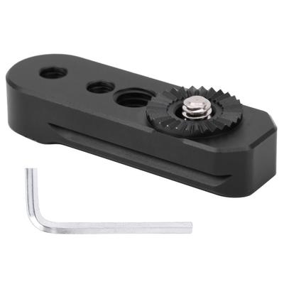 Piastra di Espansione Stabilizzatore Fotocamera in Lega Adattatore a Ingranaggi per ZHIYUN weebill s Nero