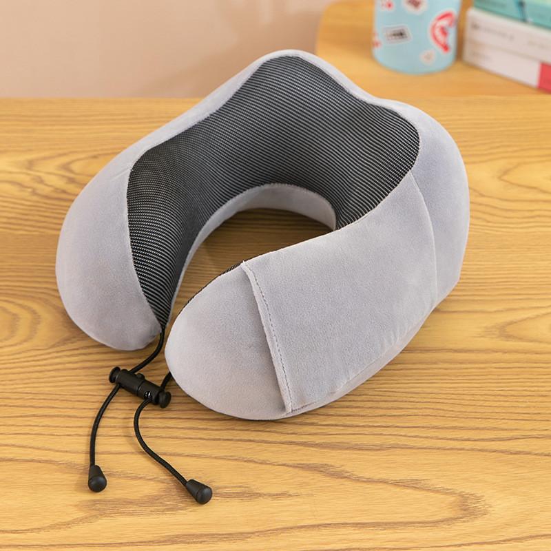 Modern U Shaped Memory Foam Cervical Pillow With Ultra Soft Fabric For Home And Travel
