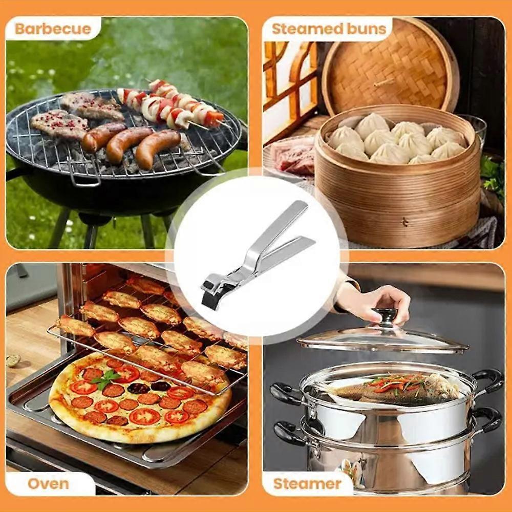 2025 New Stainless Steel MultiPurpose Anti-Scald Bowl Holder Clip Kitchen Gadget
