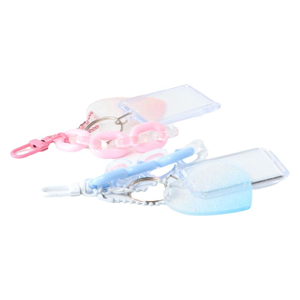 Card Case Collect Idol Photo Sleeves Card Sleeves Photocard Holder Keychain ID Holder Pendant