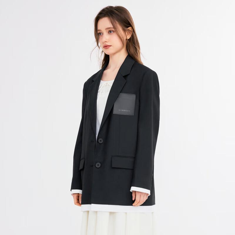 Ledian Minimalist Relaxed Fit Blazer