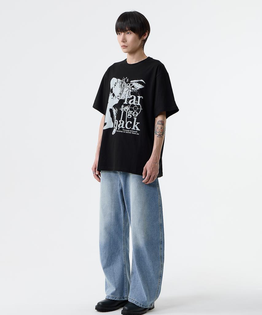 Nasttingijeubeleoldaenmi Vintage Artwork Tee_Black