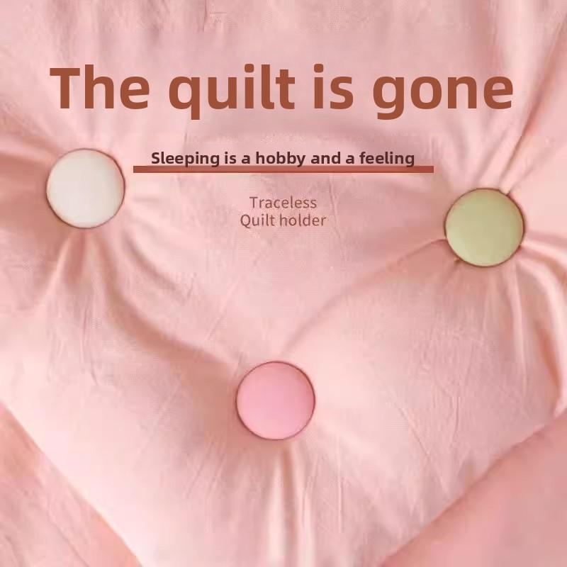 New Bedding Set with Anti-slip Feature - Detachable and Adjustable Quilt Cover and Pillowcase Holder for A Convenient and Secure Solution.