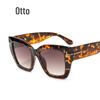 Unisex Large Frame T-Decoration Sunglasses 5634 - Slimming and Stylish European & American Design