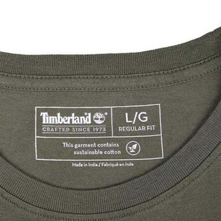 Timberland Colorblock Kurzarm T-Shirt Herren Tops Armeegrün A22S1Z29