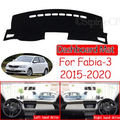 Anti-Slip Mat Dashboard Cover Pad Sunshade Dashmat for Skoda Fabia 3 NJ 2015 2016 2017 2018 2019 2020 MK3 Carpet Car Accessories
