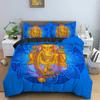 Boho Mandala Colorful Design God Ganesha Queen Bedding Set King Duvet Cover Sets Pillowcase Indian Symbol Quilt Cover Full Size