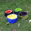 1100ml Hot Big Volume Dog Drinking Container Foldable Dog Water Bowl Food Storage Bag Outdoor Hiking Travel Folding Pet Bowl