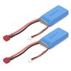 RC Li-Po Battery 7.4V 1500mAh 25C 2S Rechargeable with T Plug for RC Drone Car Boat Helicopter