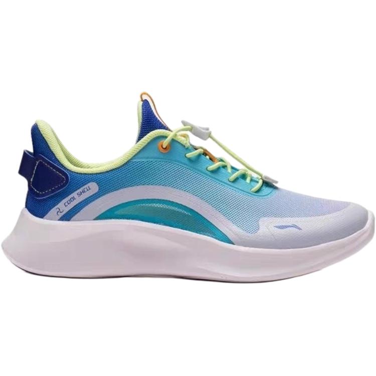 Li Ning Kids Sports Lifestyle Series Comfortable Versatile Shock Absorbing Breathable Low Top Running Shoes Kids Running Shoes Blue YKCV242-7