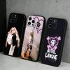 Y2K A-Avril L-LavignES 00S Phone Case For iPhone17,16,15,14,13,12 Plus,Max Soft Silicone Black Cover