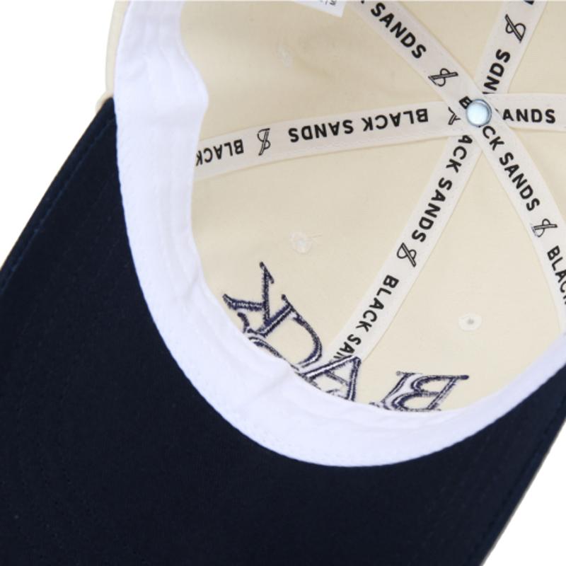 BLACK SANDS Twins Color Block Embroidery Ball Cap_Navy