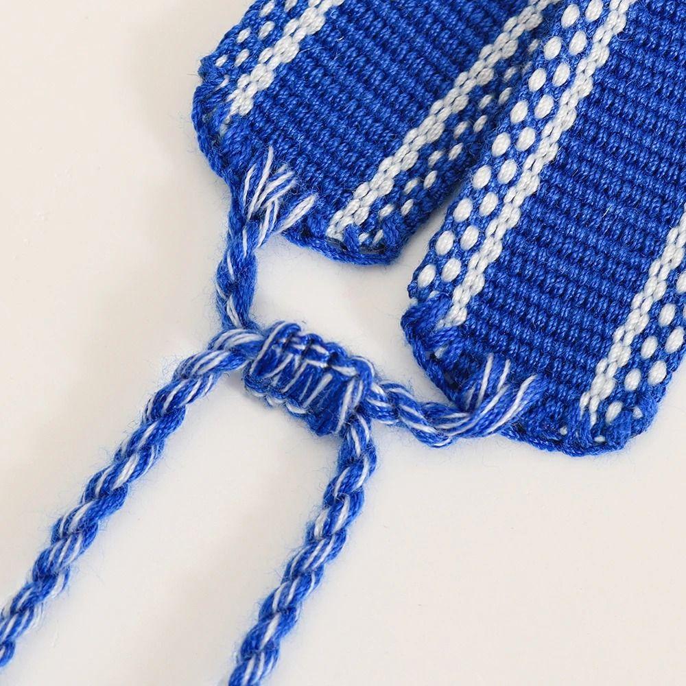 Stackable Wrap Woven Charm Bracelets Adjustable Rope Blue Eyes Bracelet  Women Girls