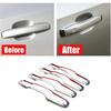 4Pcs Chrome Exterior Side Door Handle Frame Cover Ring Trim for XC60 2018-2022,for XC90 2016-2022,for Volvo S90 2017-2022, for V90 2017-2021
