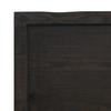 Vidaxl Blat Do Łazienki, Ciemnobrązowy, 80X60X(2-4) Cm, Lite Drewno
