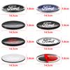 3D Aluminum Car Front Rear Badge Emblem Overlay 14.5cm For Ford Explorer Mondeo Edge Focus Fiesta Kuga Auto Tuning Accessories