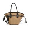 Light Luxury Exquisite Straw Woven PU Shoulder Bags for Women 2026 High Quality Sense of Luxury Stylish Design Handbags
