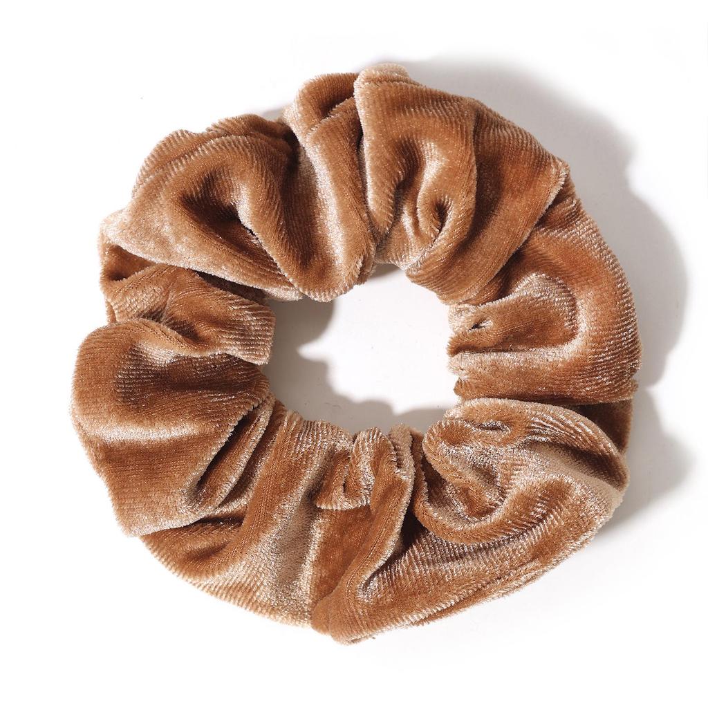 Medium Velvet Hair Scrunchie - Korean Fabric Hair Accessory
