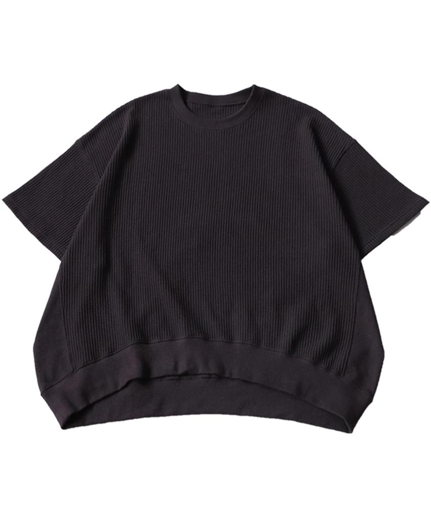 antiqua Waffle Short Solid One Size Sumikuro Women's T-Shirt, Sleeve, Color, PN-00493, 15,