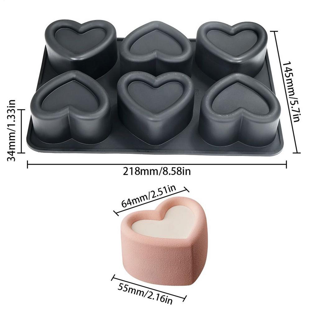 

Silicone Cake Molds Silicone Flower Mousse Cake Mold Love Star Ice Cream Chocolate Mold 6 Grid Non Stick Bakeware For Candy