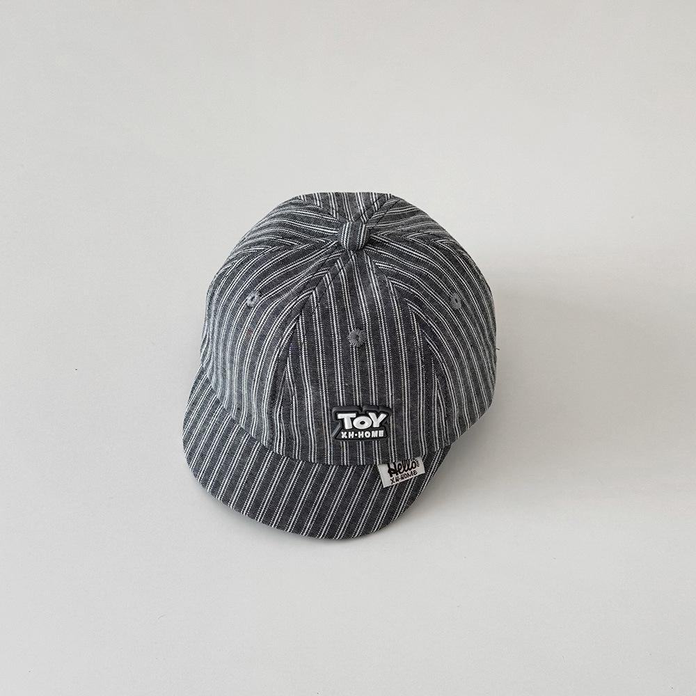 

Baby Hat 46-48CM 6-24 Months Spring Newborn Cute Fashion Plaid Cap Toddler Sunscreen Kids Baseball Hat Girls Hats Boys Caps 46-48cm серый