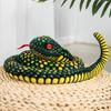 110Cm/300Cm Simulation Long Golden Python Giant Real Snakes Plush Toy Stuffed Snake Plushie Children Boys Gift Home Decoration