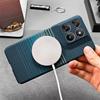 Magnetic Case For Motorola Signature Moto Edge 70 Ultra 5G For Magsafe Embossed Carbon Fiber Striped Pattern PC Slim Hard Cover