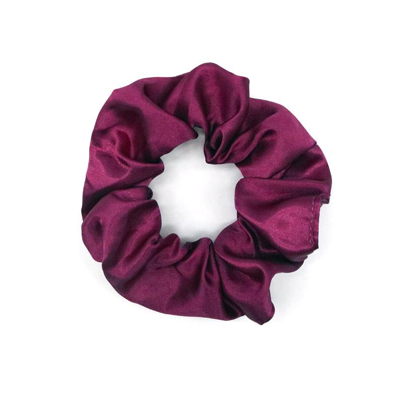 Vintage French Satin Silk Hair Tie - Retro Versatile Accessory