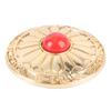 10PCS 30MM Screw Back Button Red Turquoise 8MM Screws Metal Concho Gold Flower Metal Turquoise Button Purse Craft