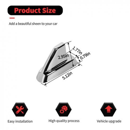 Chrome Top Roof Antenna Cover Accessories For Silverado Tahoe Suburban SIERRA07+