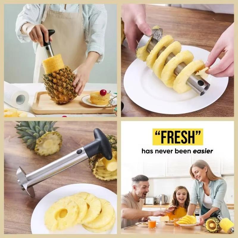Stainless Steel Pineapple Slicer Corer Pineapple Extractor Spiral Pineapple Peeler Simple Kitchen Tool