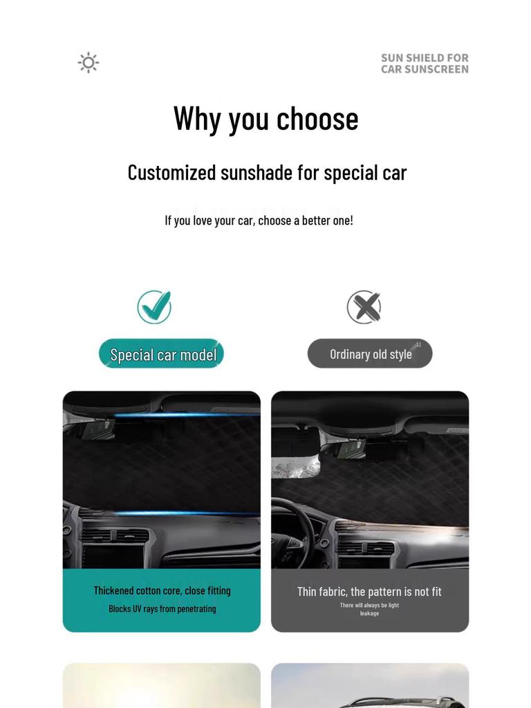 Xiaomi SU7 Sunshade: Heat-Insulating Windshield Cover for 25 Car Models