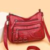 Ladies Waterproof PU Rivet Iron Ring Small Accessories Retro Gift Bag For Mom Cross-Body Bag
