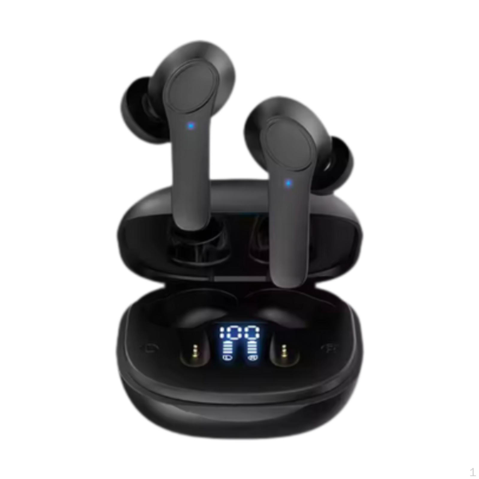 

Переводчик наушники с зарядным футляром для делового обучения встречи работы чёрный