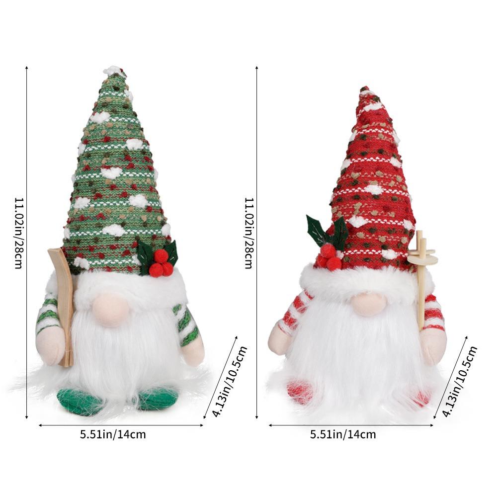 Reusable Santa Claus Pendant Creative Faceless Doll Xmas Tree Pendant  Festival