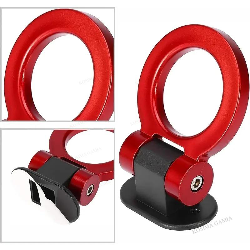 New Car Bumper Trailer Hook Sticker Decoration Simulation Tractor Tow Hook Shape Trailer Simulation Racing Ring Vehicle Tow Hook