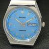 AUTOMATIC 6309A VINTAGE SEIKO JAPAN MENS SKY BLUE COLOR DIAL WATCH A701536-5 R206b-a701536