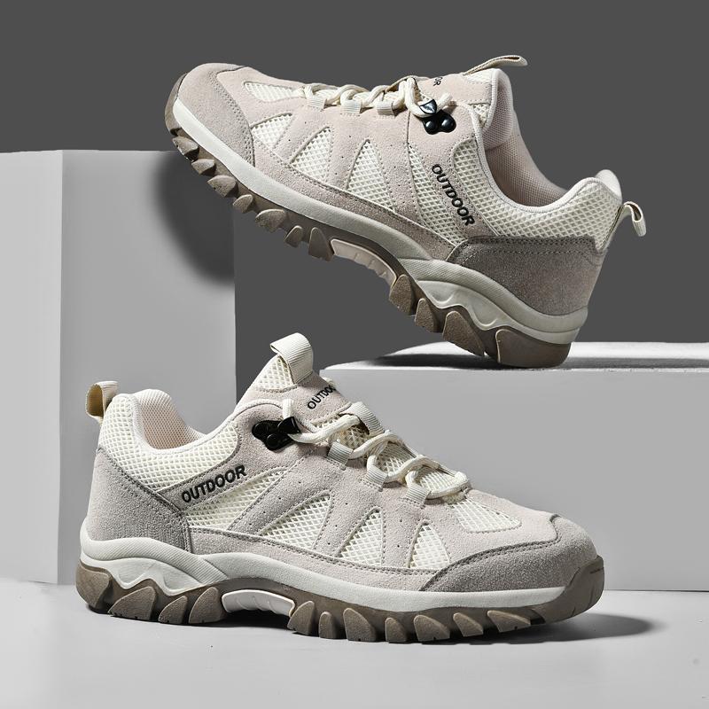 2025 New Men Unisex Outdoor Climbing Tourism Sneakers Couple Hiking Shoes Breathable Non-slip Cross-Country Running Shoes Casual