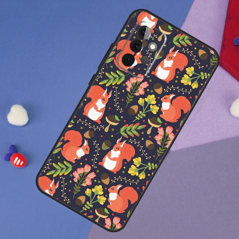 Cartoon Animal Squirrel Case For Samsung Galaxy A55 A35 A32 A12 A22 A52 A06 A54 A34 A14 A56 A36 A26 A16 A13 A53 A15