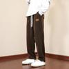 Winter Dicke Warme Cord Jogginghose Männer Fleece Liner Kordelzug Gerade Lose Trainingshose Männlichen Casual Fleece Thermohose