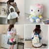 Pikachu Plush Animal Bag For Kids Street Style Soft Material With Zipper Closure For Casual Use