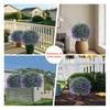 Artificial Topiary Ball with Lavender Flowers 16 Inches UV Resistant Faux