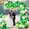 106pcs Fortune Grass Theme Arch Garland Set, Suitable for Shamrock Theme Birthday Party, Engagement, Wedding Decoration