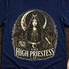 The High Priestess Tarot Card Shirt, Major Arcana Tee, Dark Academia T-Shirt, Occult Moon Graphic, Witchy Tarot Reader Gift